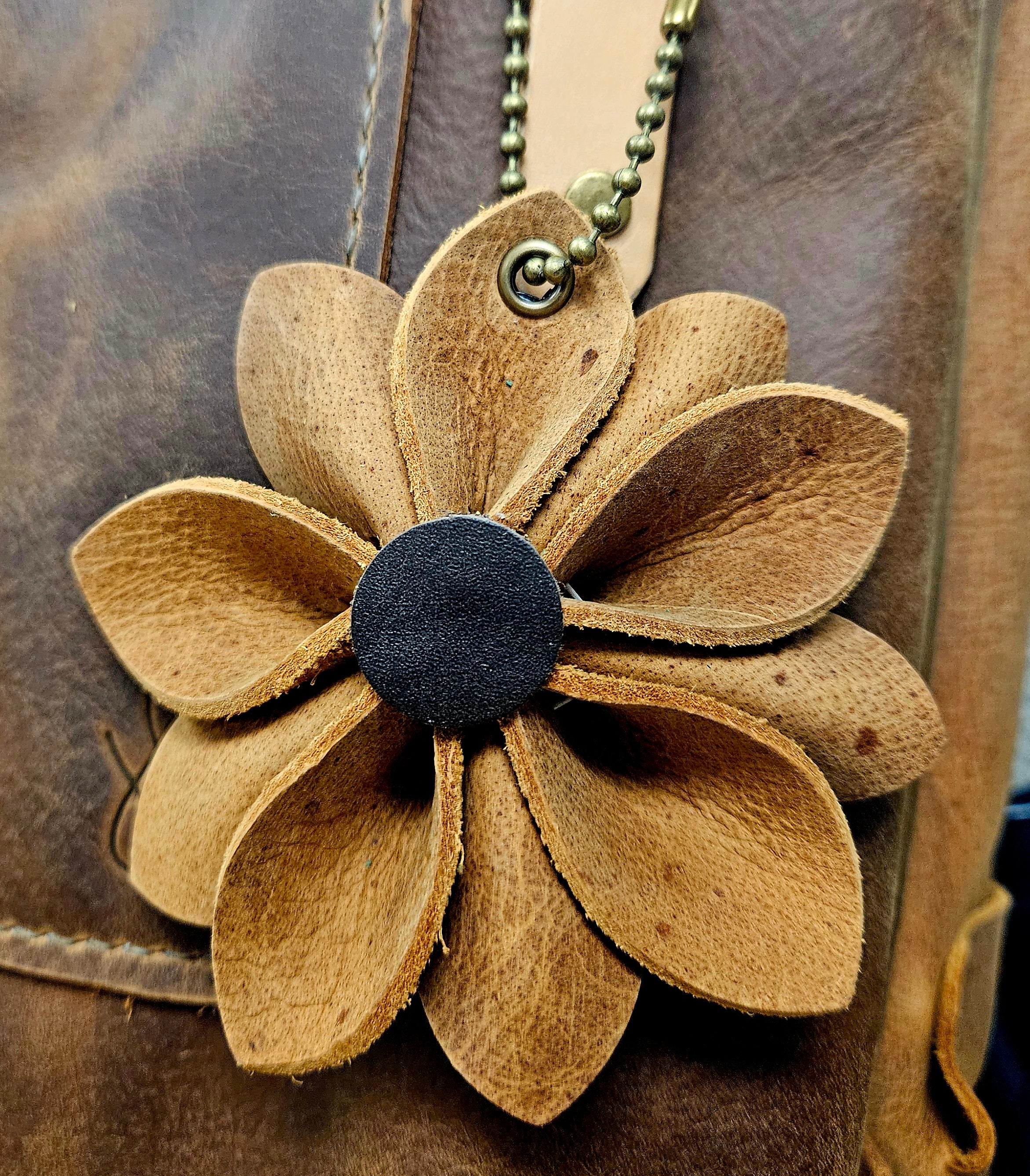 Leather purse charms